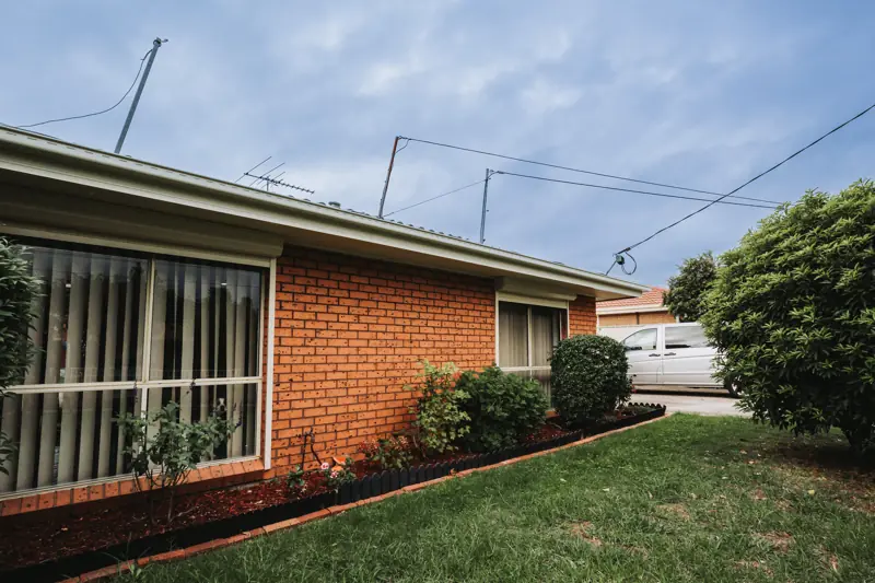New gutters on a brick veneer home